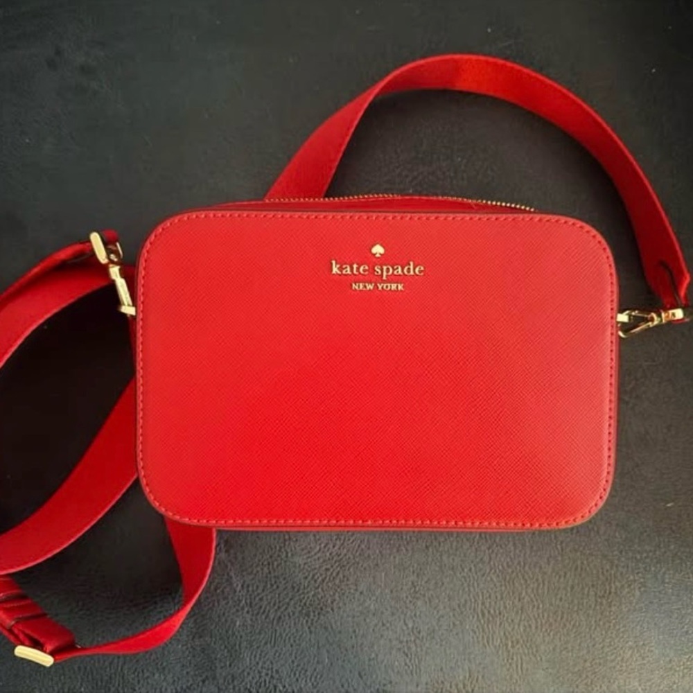 Kate Spade Bold Red Crossbody Bag - Picture 1 of 2